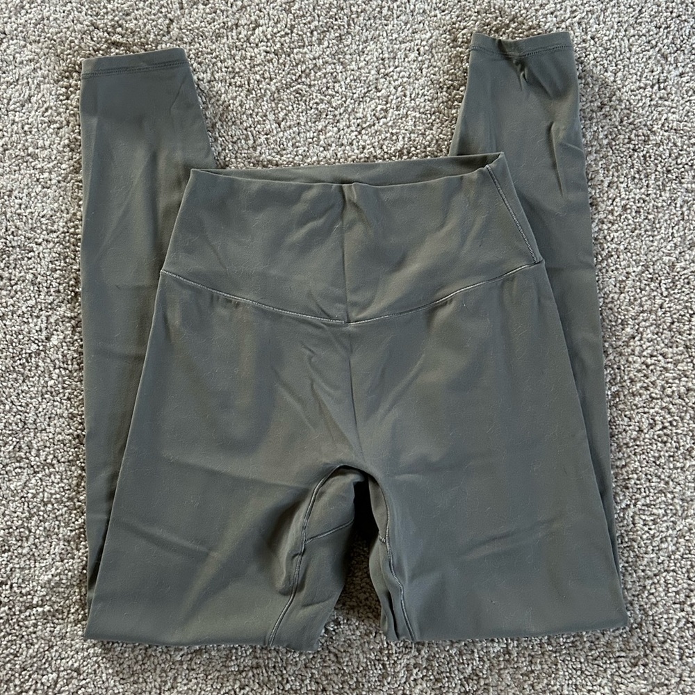 High-Rise Grey Leggings